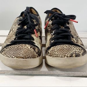 clarks snakeskin sneakers
